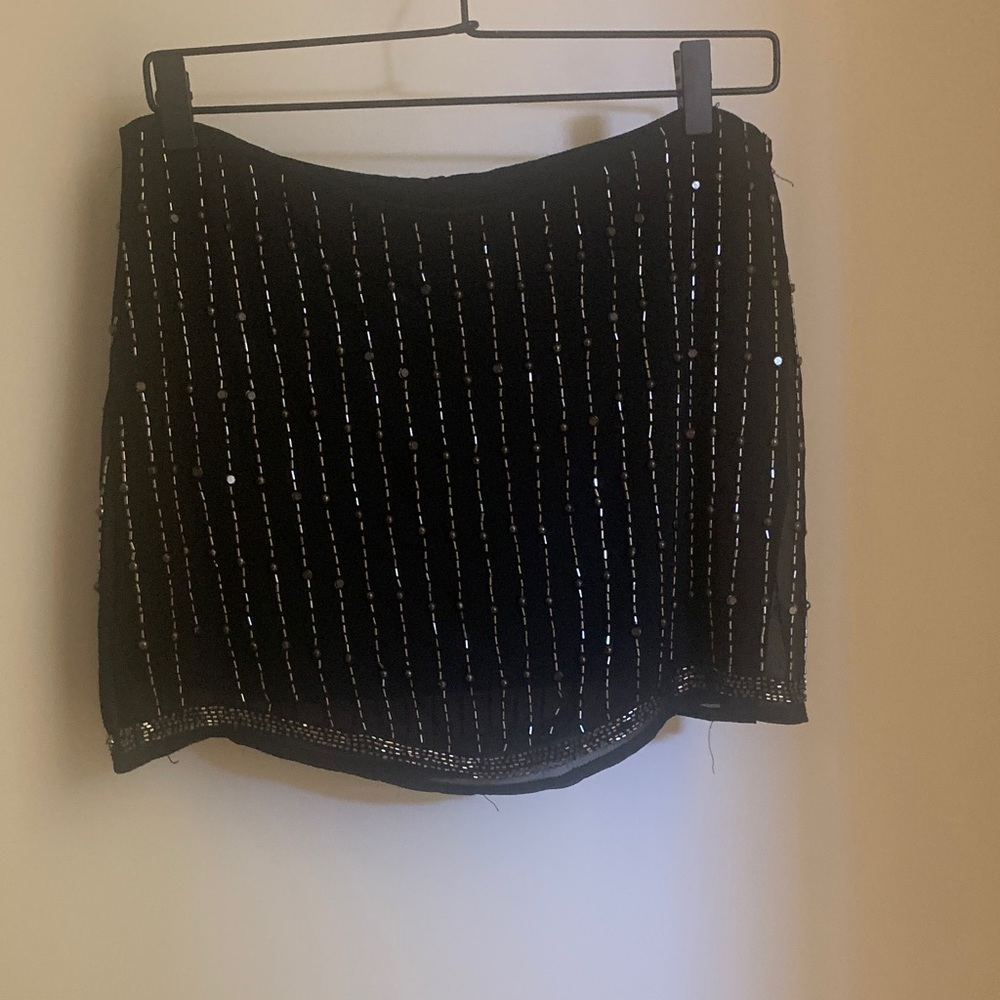 Forever 21 Black Sequin Mini Skirt
